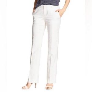 White Banana Republic Martin Fit Pants